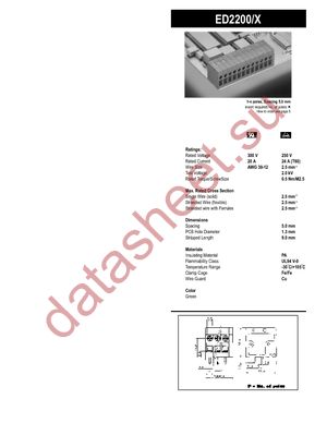 ED2200/10 datasheet  